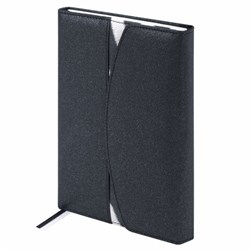 Ежедневник недатированный А5 155х213 мм BRAUBERG "Wild", под кожу, магнит, 160 л., ZEBRA, черный, 116233 - фото 13694857