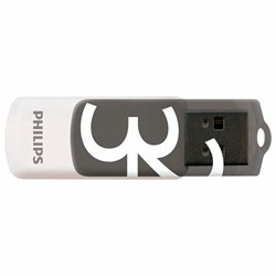 Флеш-диск 32 GB PHILIPS VIVID, разъем USB 2.0, черный, FM32FD05B/97 - фото 13695275