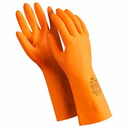 Перчатки латексные MANIPULA Specialist Цетра, КЩС-1, размер 8-8,5, M (средний), оранжевые, L-F-04/CG-947 - фото 13695547