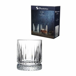 Стакан низкий, объем 355 мл, КОМПЛЕКТ 4 штуки, стекло, PASABAHCE "ЭЛИЗИЯ", фирменная подарочная упаковка, 520004 - фото 13695580