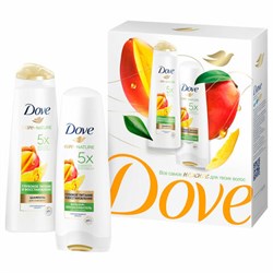 Подарочный набор DOVE "Глубокое питание и восстановление" Шампунь 250 мл + Бальзам 200 мл - фото 13695597