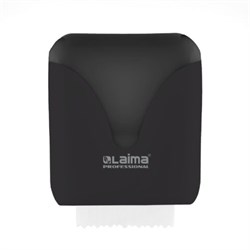 Диспенсер для полотенец в рулонах с автоотрезом листа EXTRA LAIMA PROFESSIONAL, (система H1), черный, ABS-пластик, 609476, 303053 - фото 13701221