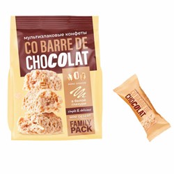 Конфеты мультизлаковые CO BARRE DE CHOCOLAT с белой глазурью, 135 г, УТ-00032332 - фото 13701364