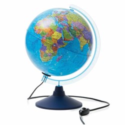 Глобус интерактивный + очки VR, политический, GLOBEN, 25 см с подсветкой, INT12500304 - фото 13705861
