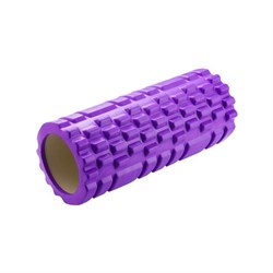 Ролик массажный для йоги и фитнеса 26х8 см, EVA, фиолетовый, с выступами, DASWERK (ДАСВЕРК), 680020 - фото 13707195