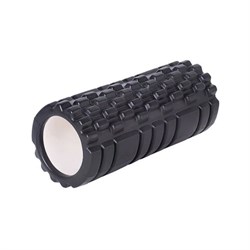 Ролик массажный для йоги и фитнеса 26х8 см, EVA, черный, с выступами, DASWERK (ДАСВЕРК), 680021 - фото 13707196