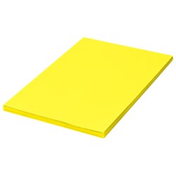 Бумага цветная BRAUBERG, А4, 75 г/м2, 100 л., НЕОН, желтая, для офисной техники, 116670 - фото 13712988
