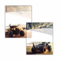 Обложки ПП для тетрадей и дневников ERICH KRAUSE "Road Beast", КОМПЛЕКТ 12 шт., 80 мкм, 212х347 мм, 63507 - фото 13714885