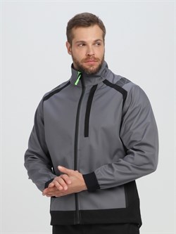 Куртка ProfLine Leader (тк.Софтшел), серый/черный - фото 13740497
