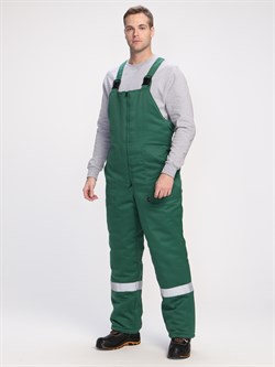 Полукомбинезон зимний Экспертный-Люкс (тк.Смесовая,210), зеленый - фото 13740734