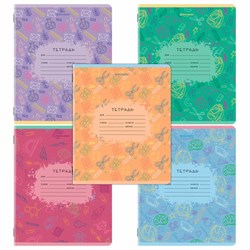 Тетрадь 12 л. BRAUBERG клетка, обложка картон, ПАТТЕРН, 107267 - фото 13742832