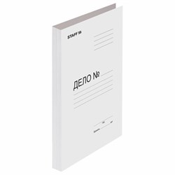 Папка без скоросшивателя "Дело", картон, плотность 220 г/м2, до 200 листов, STAFF, 128988 - фото 13743277