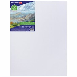 Холст на подрамнике BRAUBERG ART CLASSIC, 30х40 см, 440 г/м2, грунт, 100% хлопок, крупное зерно, 190645 - фото 13743670