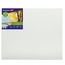 Холст на картоне, 25х30 см, грунтованный, хлопок, мелкое зерно, BRAUBERG ART CLASSIC, 191670 - фото 13743747