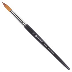 Кисть художественная профессиональная BRAUBERG ART CLASSIC, синтетика мягкая под колонок, круглая, № 10, короткая ручка, 200695 - фото 13743867