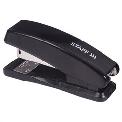 Степлер №24/6, 26/6 STAFF "Basic", до 20 листов, черный, 224626 - фото 13744068