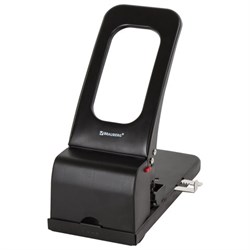 Дырокол металлический МОЩНЫЙ BRAUBERG "Heavy duty", до 100 л., черный, 226869 - фото 13744127