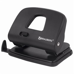 Дырокол BRAUBERG "SX-20", до 20 листов, черный, 229694 - фото 13744285