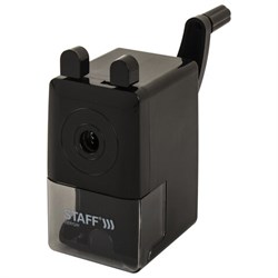 Точилка механическая STAFF "EVERYDAY" MS-796, корпус черный, 229796 - фото 13744286