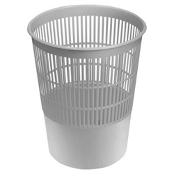 Корзина для бумаг BRAUBERG сетчатая, 14 л, серая, 237004 - фото 13744446