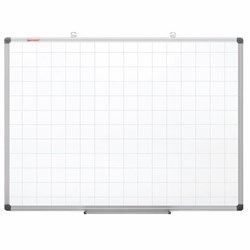 Доска магнитно-маркерная В КЛЕТКУ, 60х90 см, алюминиевая рамка, BRAUBERG "Extra", 237563 - фото 13744500