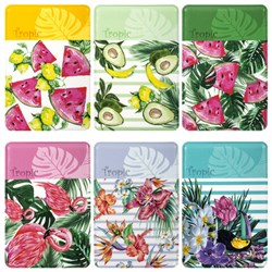 Обложка-карман для проездных документов, карт, пропусков "Tropic", 100х65 мм, ПВХ, фотопечать ассорти, STAFF, 237595 - фото 13744505