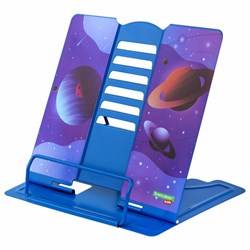 Подставка для книг и учебников BRAUBERG KIDS "Outer Space" регулируемый угол наклона, металл, 238055 - фото 13744539