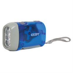 Динамо-фонарь аккумуляторный СТАРТ 3хLED, заряд от движения рычагом, LDE 701-B1, 12251 - фото 13744571