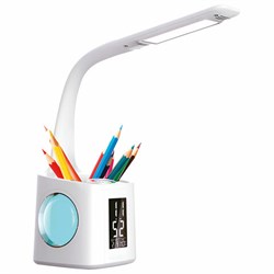 Настольная лампа / светильник / ночник с органайзером и дисплеем "8 в 1", LED 10 Вт, DASWERK (ДАСВЕРК), 238324 - фото 13744578