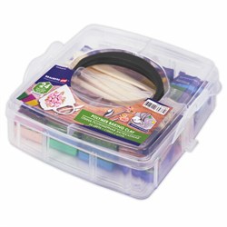 Глина полимерная запекаемая, НАБОР 24 цвета по 20 г, с аксессуарами в кейсе, BRAUBERG ART, 271163 - фото 13744731