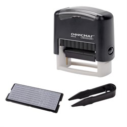 Штамп самонаборный 4-строчный ОФИСМАГ, оттиск 48х18 мм, "Printer 8052", КАССА В КОМПЛЕКТЕ, 271924 - фото 13744813