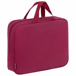 Папка на молнии с ручками STAFF EVERYDAY А4, 1 отделение, полиэстер, 80 мм, бордовая, 272187 - фото 13744876