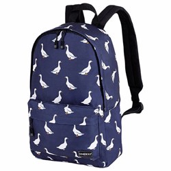 Рюкзак HEIKKI POSITIVE (ХЕЙКИ) универсальный, карман-антивор, "Ducks", 42х28х14 см, 272545 - фото 13744953