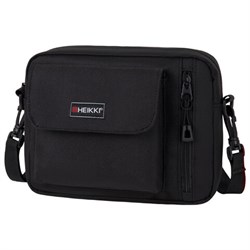 Сумка на плечо HEIKKI ATOM (ХЕЙКИ) два кармана, черная, 17х22х6 см, 272633 - фото 13744980
