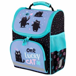 Ранец ПИФАГОР BASIC, 1 отделение, 3 кармана, эргономичная спинка, "Funny cats", 35х28х18 см, 273135 - фото 13745085