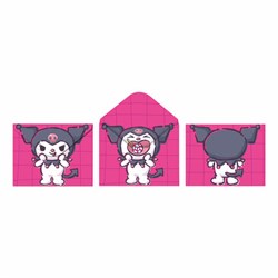 Папка-конверт с двухсторонней печатью и кнопкой "Kuromi", А4, 180 мкм, CNT, 75704 - фото 13745139