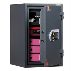 Сейф огневзломостойкий VALBERG "Гарант-67Т EL", 670х440х440 мм, 99 кг, эл. замок, трейзер, крепление к полу - фото 13745173