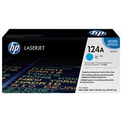 Картридж лазерный HP (Q6001A) ColorLaserJet CM1015/2600 и др, №124A, голубой, оригинальный, ресурс 2000 страниц - фото 13745666