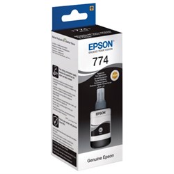 Чернила EPSON 774 (T7741) для СНПЧ Epson M100/M105/M200, черные, ОРИГИНАЛЬНЫЕ, C13T77414A - фото 13745775