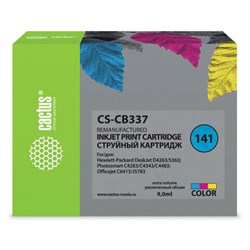 Картридж струйный CACTUS (CS-CB337) для HP C4283/C4383/Officejet J5783/D4263, цветной - фото 13745938