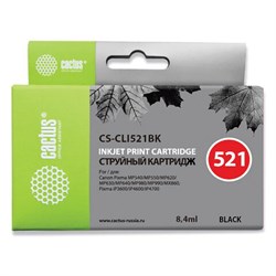Картридж струйный CACTUS (CS-CLI521BK) для CANON Pixma MP540/630/980, черный фото - фото 13745974