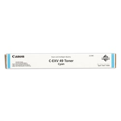 Тонер CANON (C-EXV49C) для Canon IR C3320/C3320i/C3325i/C3330i/C3500, голубой, ресурс 19000 страниц, оригинальный, 8525B002 - фото 13746501