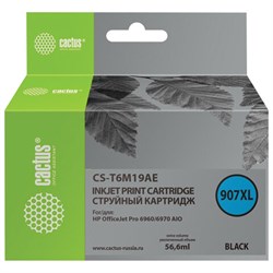 Картридж струйный CACTUS (CS-T6M19AE) для HP OfficeJet Pro 6950/6960/6970, черный - фото 13746567