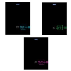 Тетрадь А4, 48 л., BRAUBERG, скоба, клетка, глянцевый лак, "DARK", 404042 - фото 13747067