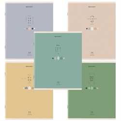 Тетрадь А5 48 л. BRAUBERG скоба, клетка, обложка картон, "Natural" (микс в спайке), 404359 - фото 13747077