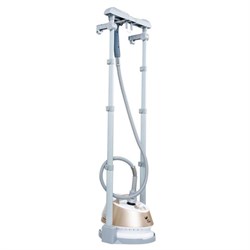 Отпариватель KITFORT KT-913, 2000 Вт, пар 35 г/мин, резервуар 1,3 л, 4 режима, 2 насадки, золотистый - фото 13747253