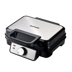 Электровафельница антипригарная для венских и бельгийских вафель, 2 вафли, 1200 Вт, DASWERK (ДАСВЕРК), WM-6, 455653 - фото 13747326