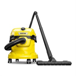 Пылесос хозяйственный KARCHER WD 2 Plus, мусоросборник 12 л, мощность 1000 Вт, желтый, 1.628-000.0 - фото 13747540