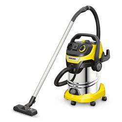 Пылесос хозяйственный KARCHER WD 6 PS, мусоросборник 30 л, мощность 1300 Вт, желтый, 1.628-360.0 - фото 13747544