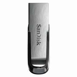 Флеш-диск 32 GB, SANDISK Ultra Flair, USB 3.0, металлический корпус, серебристый/черный, SDCZ73-032G-G46 - фото 13747853